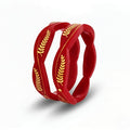 22kt (916) Yellow Gold Handmade Red Pola Bangles Flower Design for Women with Purity Certificate (Khajuri Red,Set of 2pcs)